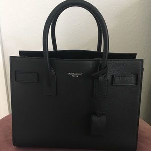 COPY - YSL sac de jour BABY size Black grained leather